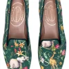 Africa Emerald Silk Slipper (Narrow)