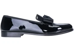 Black Bow Patent Leather Venetian (Men)