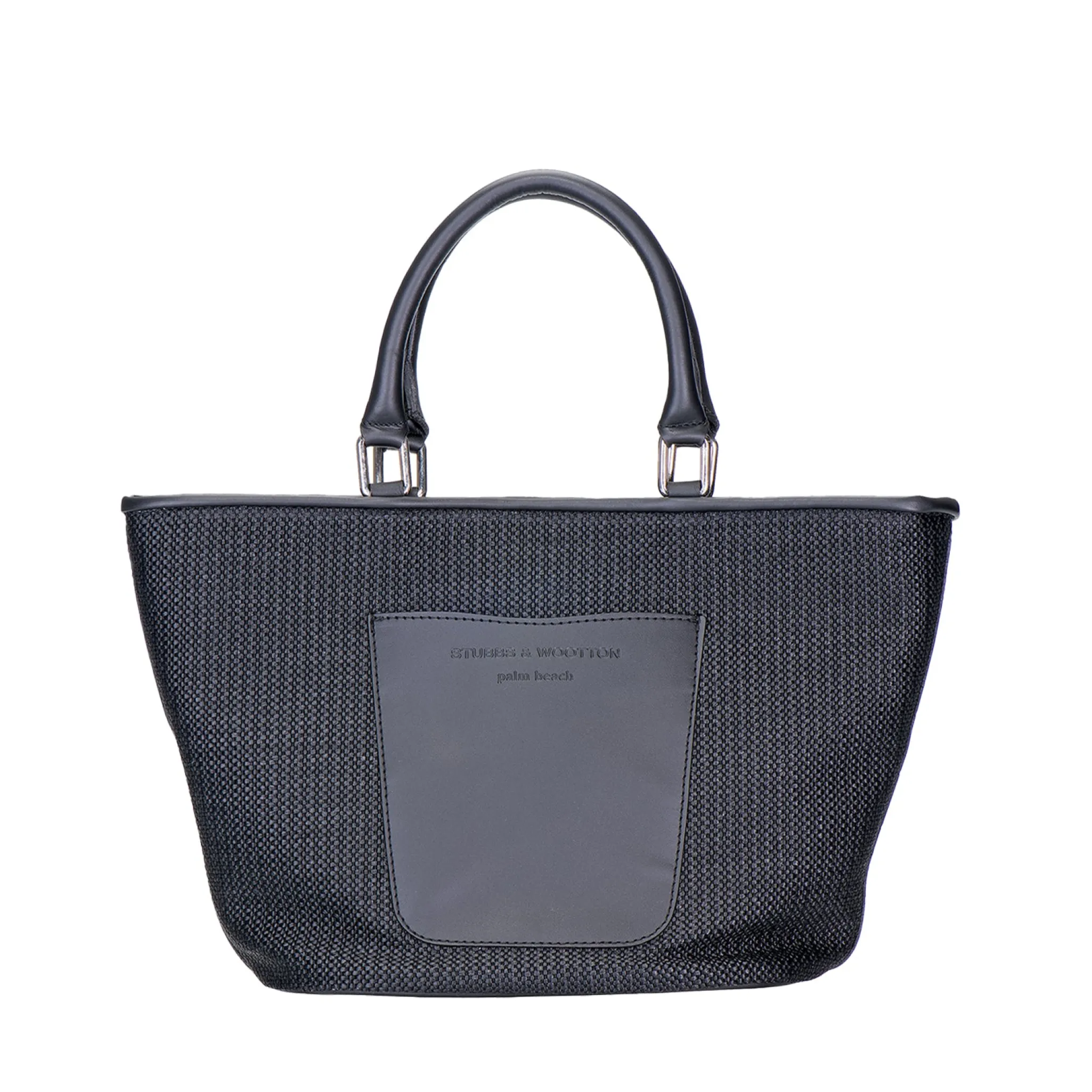 Black Raffia Mini Tote