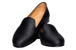 Black Raffia Slipper (Men)