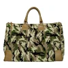 Camo Green Needlepoint Weekender
