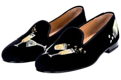 Celebrate Black Velvet Slipper (Men)