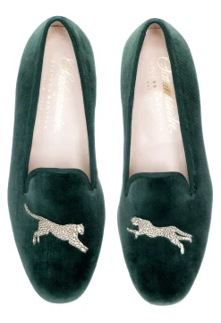 Cheetah Evergreen Velvet Slipper (Women)