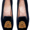 Cocker Spaniel Black Velvet Slipper (Men)