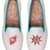 Conch Helm Linen Slipper (Women)