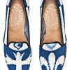 Crest Blue Needlepoint Slipper (Men)