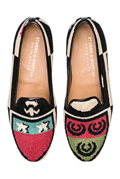 Crest Color Needlepoint Slipper (Women)