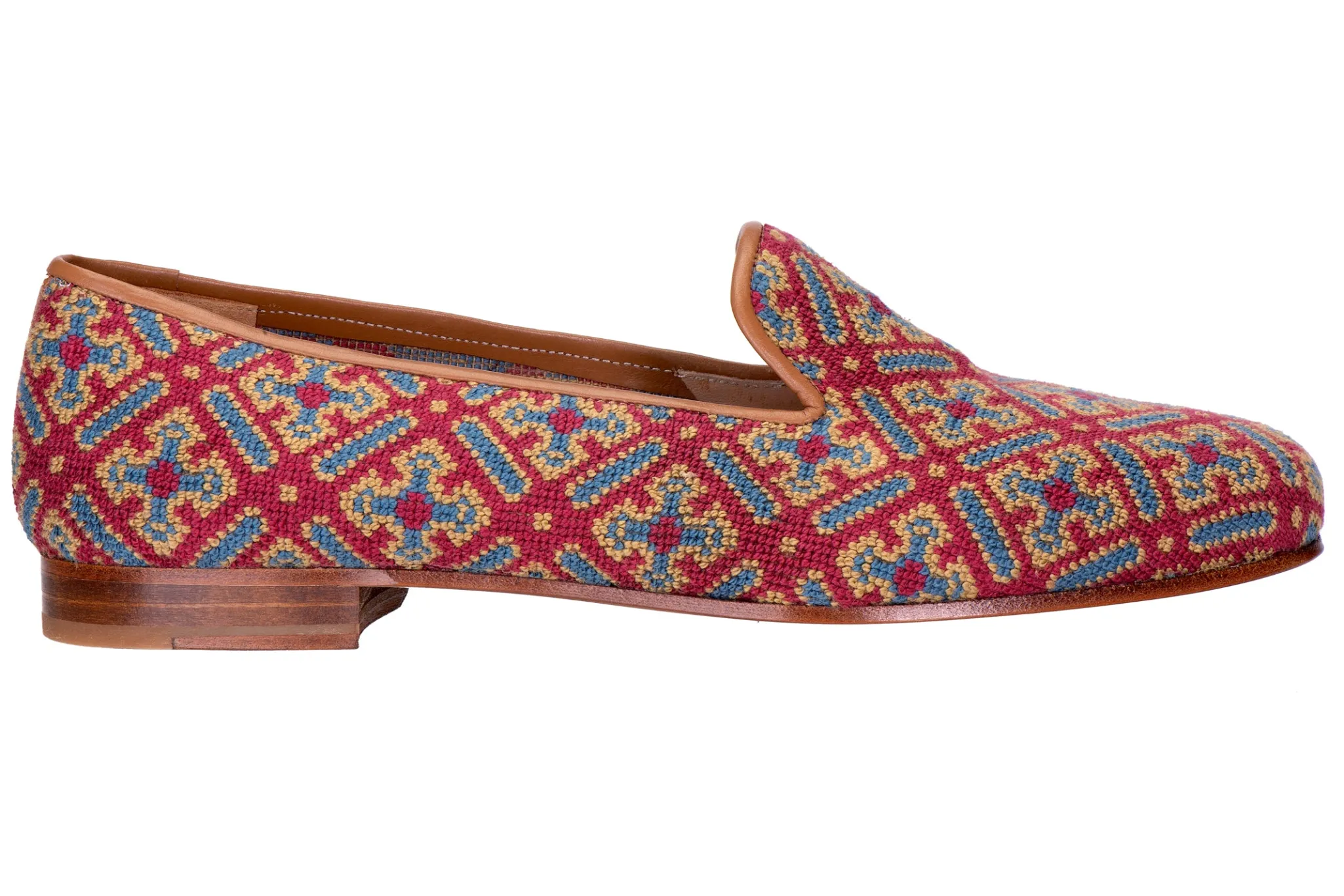 Cuenca Red Needlepoint Slipper (Women)