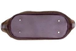 Espresso Raffia Midi Tote