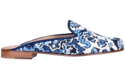 Heriz Lapis Needlepoint Mule (Women)