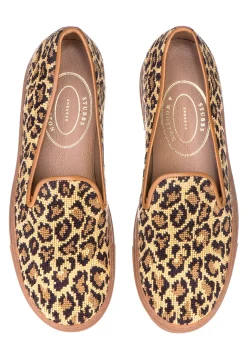 Jane Leopard Needlepoint Sneaker (Women)
