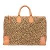 Jane Leopard Needlepoint Weekender