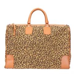 Jane Leopard Needlepoint Weekender