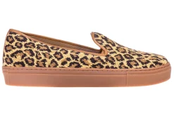 Jane Leopard Needlepoint Sneaker (Women)