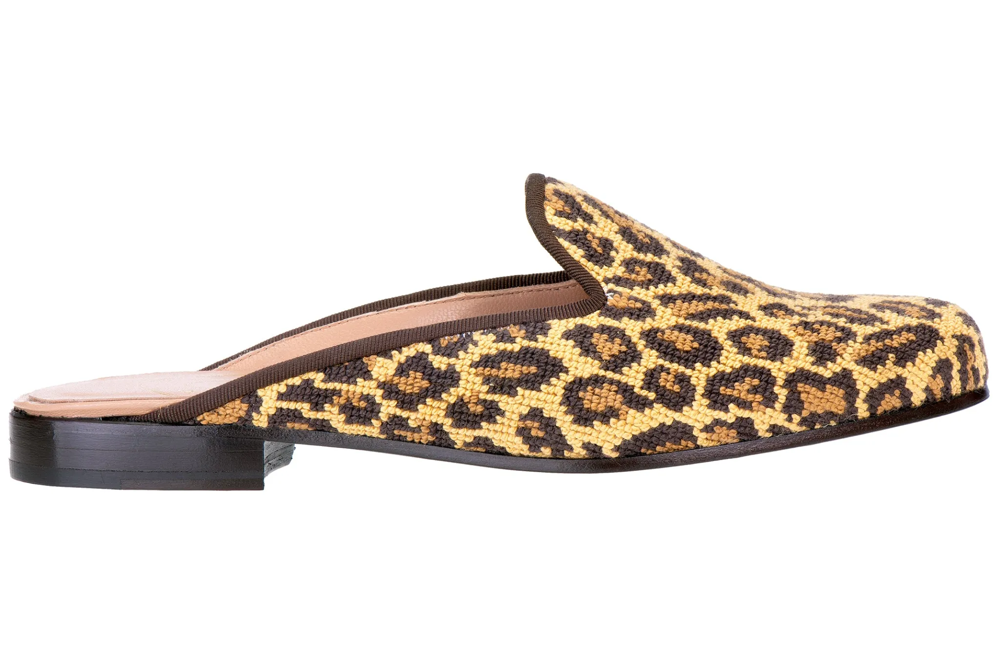 Jane Leopard Needlepoint Mule (Women)