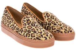 Jane Leopard Needlepoint Sneaker (Women)