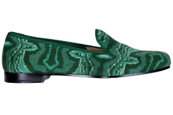 Malachite Needlepoint Slipper (Men)
