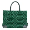 Malachite Needlepoint Tote
