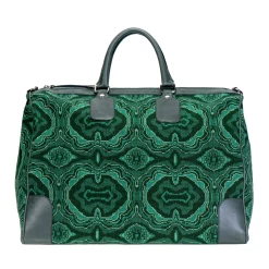 Malachite Needlepoint Weekender