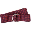 Medallion Red Silk Belt