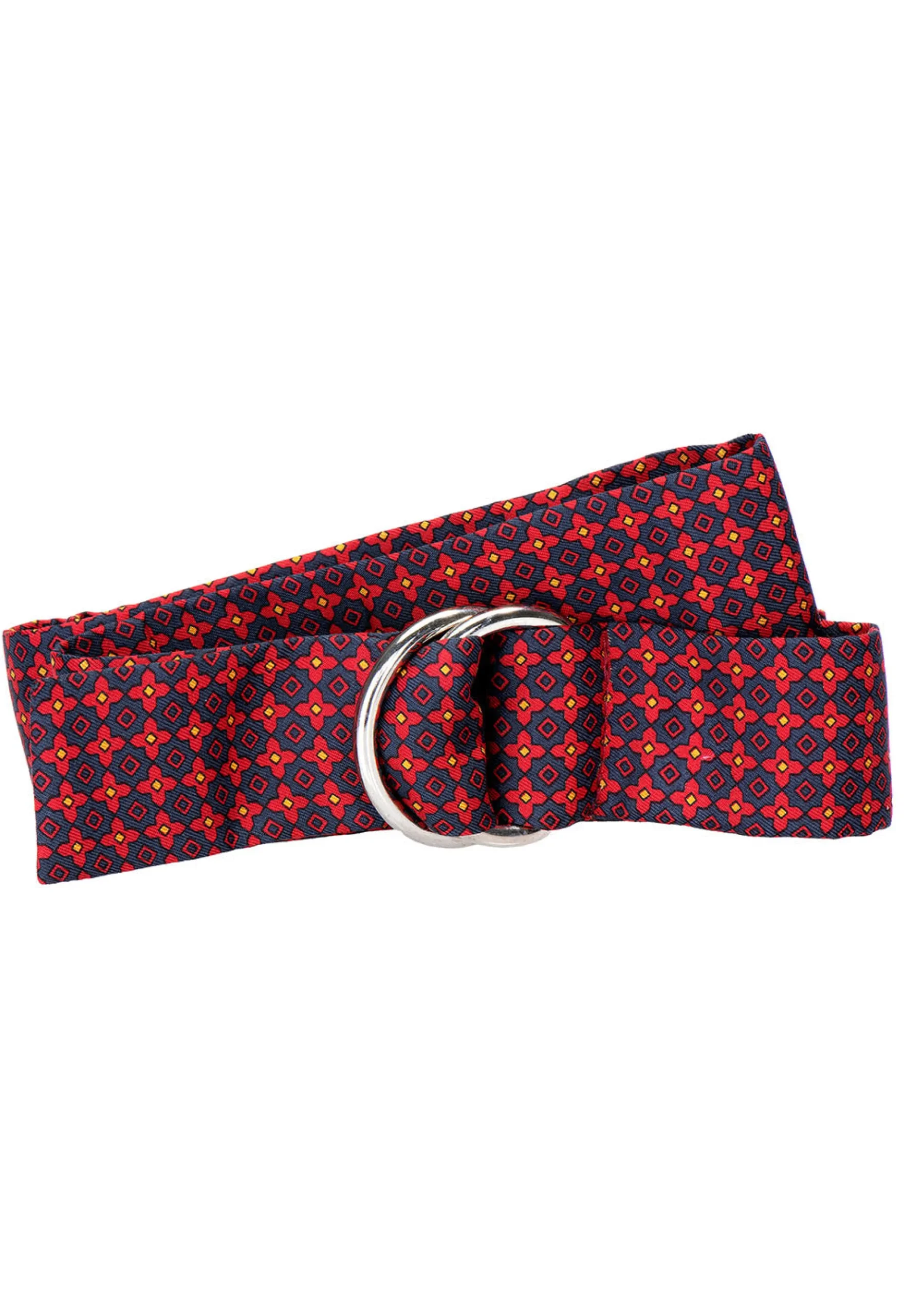 Medallion Red Silk Belt