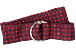 Medallion Red Silk Belt