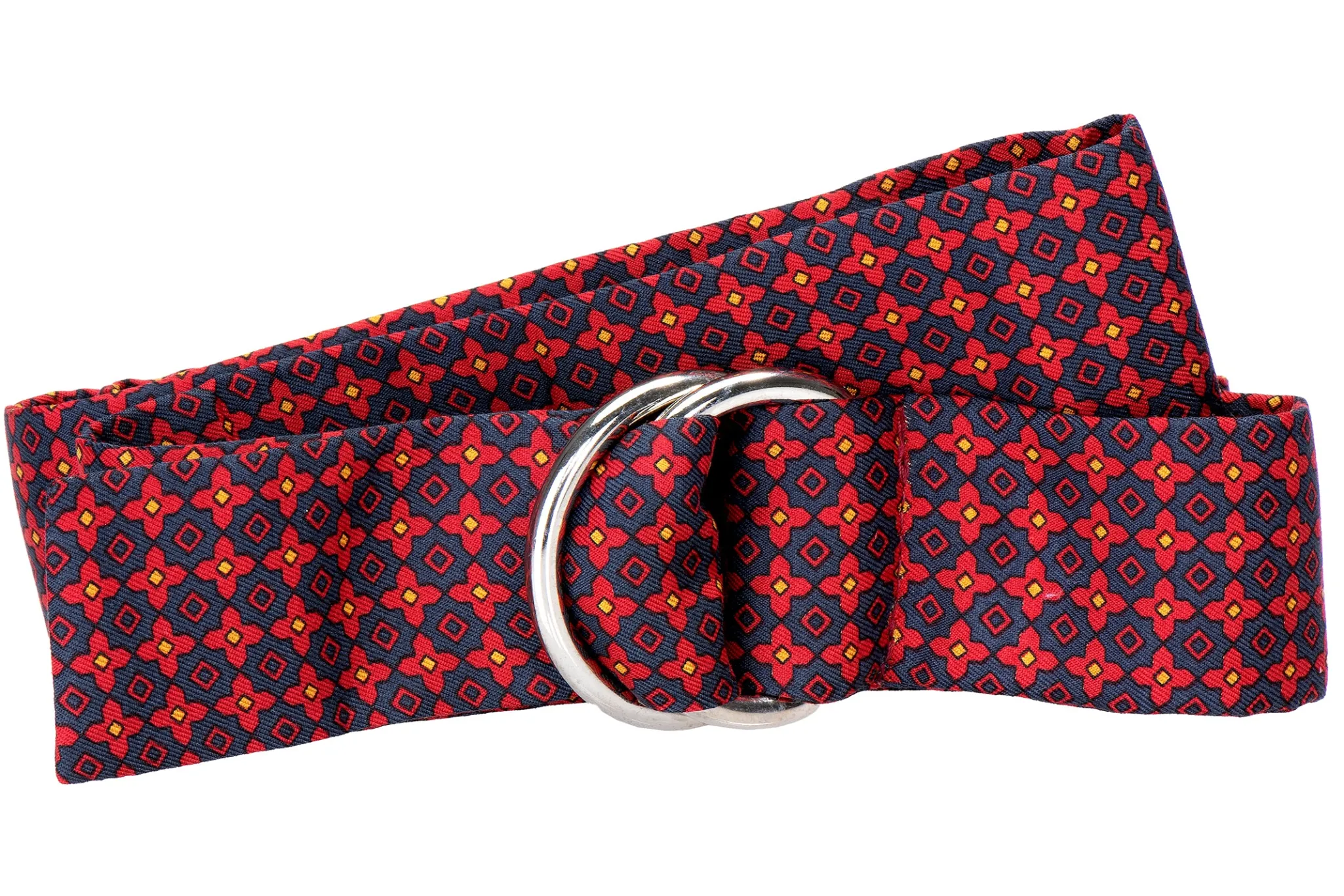 Medallion Red Silk Belt