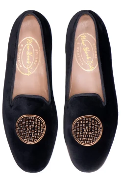 Metropolis Bronze Velvet Slipper (Women)