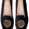 Metropolis Gold Velvet Slipper (Men)