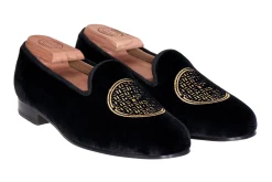 Metropolis Gold Velvet Slipper (Women)