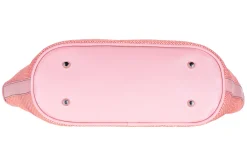 Salmon Raffia Midi Tote