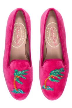 Storm Magenta Velvet Slipper (Women)