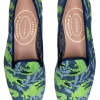 Wetlands Navy Needlepoint Slipper (Women)