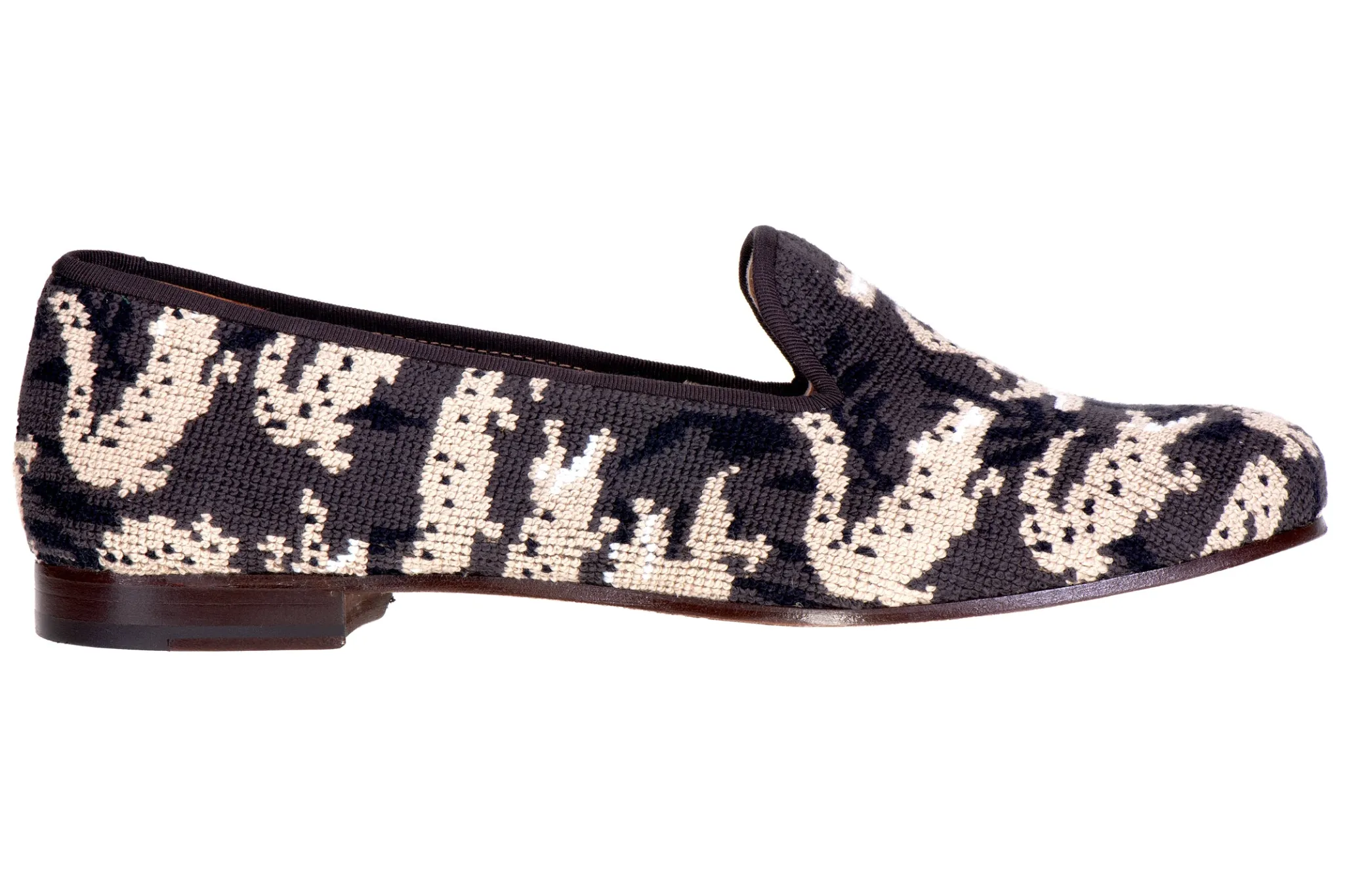Wetlands Noir Needlepoint Slipper (Men)