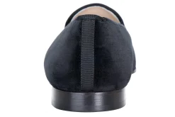 Zebra Black Velvet Slipper (Women)